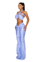 Load image into Gallery viewer, LADAKH SKIRT IN BEE POLEN / SATIVA GREEN / OYSTER / VIOLET ICE / BARRACUDA BLUE/ ROMAN COIN