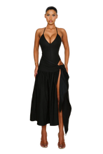 Load image into Gallery viewer, COUCOO ATACAMA DRESS IN SAILOR / HOT HIBISCUS / CRUSHED ICE/ FRESH BREATH / SATIN BLACK