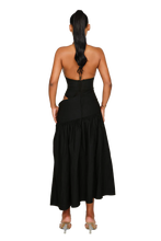 Load image into Gallery viewer, COUCOO ATACAMA DRESS IN SAILOR / HOT HIBISCUS / CRUSHED ICE/ FRESH BREATH / SATIN BLACK