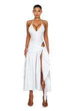Load image into Gallery viewer, COUCOO ATACAMA DRESS IN SAILOR / HOT HIBISCUS / CRUSHED ICE/ FRESH BREATH / SATIN BLACK