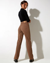 Load image into Gallery viewer, STRAIGHT LEG JEANS IN RICH BROWN