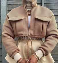 Load image into Gallery viewer, AIR CROPPED JACKET IN NUDE