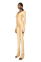 Load image into Gallery viewer, COUCOO LANAI LONG SLEEVE TOP IN CASHEW BUTTER