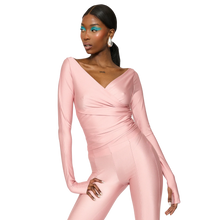 Load image into Gallery viewer, COUCOO LANAI LONG SLEEVED TOP IN ORCHID BUD