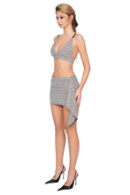 Load image into Gallery viewer, MERANO TWEED SKIRT IN GRANITE GRAIN