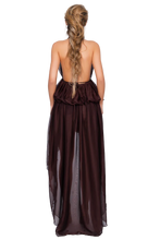 Load image into Gallery viewer, BOLZANO HALTER DRESS - MOSS MIST/SHADOW SAGE/ESPRESSO