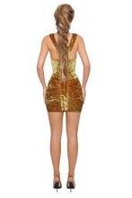 Load image into Gallery viewer, COUCOO DURAN RUCHED MINI IN HONEY LIME