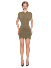 Load image into Gallery viewer, COUCOO DOLA MINI DRESS IN RED / BLACK / POWDER PINK / OLIVE / ARABICA / POWDER BLUE
