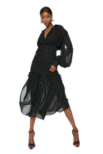 Load image into Gallery viewer, COUCOO ETNA DRESS IN SOOT
