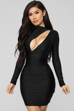 Load image into Gallery viewer, FASHION NOVA 'ONLY HERE TONIGHT' CUT OUT DRESS IN BLACK