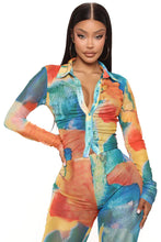 Load image into Gallery viewer, FASHION NOVA NEW VIBE PANTS SET IN MULTI COLOUR