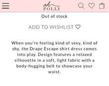 Load image into Gallery viewer, OH POLLY 'DRAPE ESCAPE' WRAP MINI SHIRT DRESS IN HOT PINK