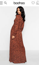Load image into Gallery viewer, BOOHOO LEOPARD PRINT MAXI DRESS &#39;TALL SELECTION&#39;

