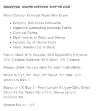Load image into Gallery viewer, MANIERE DE VOIR 'CORSET T.SHIRT' BODYCON MINI DRESS IN WHITE