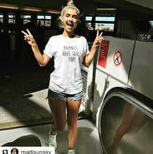 Load image into Gallery viewer, ANIMAL LOVERS TEE 'ANIMALS HAVE SOULS TOO!'