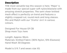 Load image into Gallery viewer, HOUSE OF CB BLUSH KNITTED STRETCH MESH LONG SLEEVED TOP, SIZE M/L