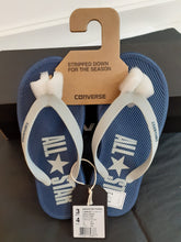 Load image into Gallery viewer, CONVERSE UNISEX SANDSTAR THONG FLIP FLOPS IN DARK DENIM COLOUR
