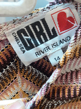 Load image into Gallery viewer, CHELSEA GIRL VINTAGE ZIG ZAG DRESS