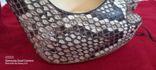 Load image into Gallery viewer, Christian Louboutin Two Tone Python Leather N°Prive Peep Toe Platform Slingback