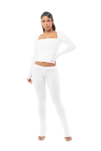 Load image into Gallery viewer, COUCOO LONG SLEEVE SQUARE NECK TOP