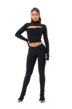 Load image into Gallery viewer, COUCOO NOT SO BASIC HIGH RISE & LOW RISE LEGGINGS IN BLACK