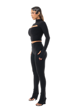 Load image into Gallery viewer, COUCOO NOT SO BASIC HIGH RISE & LOW RISE LEGGINGS IN BLACK
