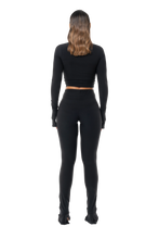 Load image into Gallery viewer, COUCOO NOT SO BASIC HIGH RISE & LOW RISE LEGGINGS IN BLACK