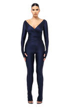 Load image into Gallery viewer, COUCOO LANAI LONG SLEEVED TOP IN MIDNIGHT SKY