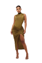 Load image into Gallery viewer, VELI BODYSUIT IN METAL MOSS