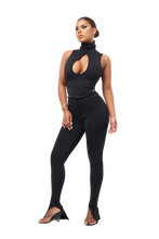 Load image into Gallery viewer, COUCOO NOT SO BASIC BASIC HIGH NECK KEYHOLE TOP