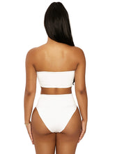 Load image into Gallery viewer, NAKED WARDROBE BANDEAU BOSS BIKINI IN WHITE