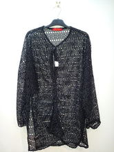 Load image into Gallery viewer, COUCOO BLACK MESH LONG SLEEVE TOP