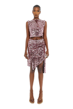 Load image into Gallery viewer, COUCOO SHANI TOP IN PORPOISE PAILLETT