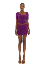 Load image into Gallery viewer, COUCOO TAKU TOPS AND SKIRTS IN MAGENTA / BLUE / HOT HONEY