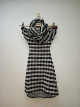 Load image into Gallery viewer, COUCOO BACKLESS MINI DRESS BLACK AND WHITE