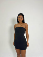 Load image into Gallery viewer, TOP SHOP / BANDEAU MINI DRESS IN BLACK