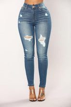 Load image into Gallery viewer, FASHION NOVA 'ON FLEEK' HIGH RISE SKINNY JEANS IN MEDIUM BLUE