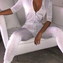 Load image into Gallery viewer, OH POLLY 'ALL THAT GLITTERS' METALIC JUMPSUIT