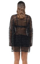 Load image into Gallery viewer, COUCOO BLACK MESH LONG SLEEVE TOP