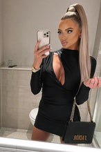 Load image into Gallery viewer, FASHION NOVA 'ONLY HERE TONIGHT' CUT OUT DRESS IN BLACK