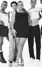 Load image into Gallery viewer, PRETTYLITTLETHING PLUS BLACK PRIDE BODYCON DRESS