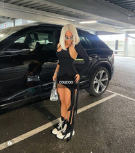 Load image into Gallery viewer, COUCOO ASYMMETRICAL MINI DRESS