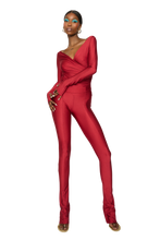 Load image into Gallery viewer, COUCOO LANAI LONG SLEEVED TOP IN LOBSTER CLAW