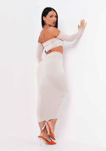 Load image into Gallery viewer, MISSY EMPIRE 'MCKENNA SAND CUT OUT' STRAP MIDI SKIRT AND TOP