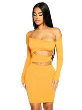 Load image into Gallery viewer, NAKED WARDROBE 'EXTRA CUT' OFF THE SHOULDER DRESS