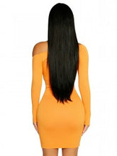 Load image into Gallery viewer, NAKED WARDROBE 'EXTRA CUT' OFF THE SHOULDER DRESS