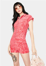 Load image into Gallery viewer, JADED LONDON TOWELLING PLAYSUIT IN PINK