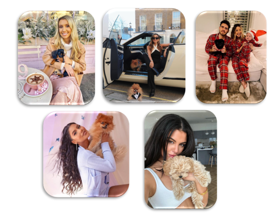 UK INFLUENCERS AND THEIR PETS
