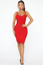 Load image into Gallery viewer, FASHION NOVA THAT&#39;S MY TYPE BANDAGE MIDI DRESS
