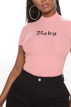 Load image into Gallery viewer, FASHION NOVA ALL FOR YOU BABY SHORT SLEEVED TEE IN ROSE
